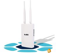 Router 4G SIM, KuWFi Router 4G LTE WiFi 300 Mbps, Puerto Ethernet LAN/WAN, Cobertura WiFi Exterior con 2 Antenas extraíbles, Funciona con Simyo Vodafone Jazztel telefónica Simyo