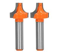 Router Bit 8mm Round Shank Tungsten Carbide Chamfer Cutter Tool 2Pcs Set for Woodworking Trimming Chamfering Grooving Durable Woodworking Tools (8x19mm/0,31x0,75 pulgadas)