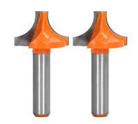 Router Bit 8mm Round Shank Tungsten Carbide Chamfer Cutter Tool 2Pcs Set for Woodworking Trimming Chamfering Grooving Durable Woodworking Tools (8x25mm/0,31x0,98 pulgadas)