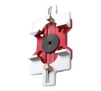 Router Circle Guide 2 en 1 - Plantilla de madera, herramienta de posición de ranura, cortador de surcos ajustable, ayuda de carpintería para armarios y puertas