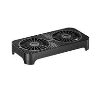 Router Cooling Base - Sleep-Friendly Shock-Absorbing WiFi Heatsink Fans | For Businesses Hotel Dormitory Apartment Rental Bedroom Living Room, USB Silent Radiator Computer Modem Ventilation Set
