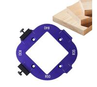 Router Corner Jig, Router Template Tool, Versátil Aluminio Alloy Build, 2.76x2.76 pulgadas Precise Round Edge Guide, Woodworking Arc Cutter for Carpentry, Wood Projects