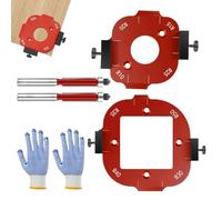 Router Corner Radius Template Arc Positioning Routing Guide, 2x Aluminum Alloy Angle Cutting Template Set for Smooth Precision Trim Work, for Carpenter, Woodshop, Cabinet, Bench