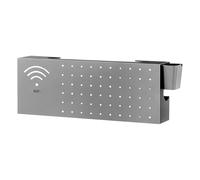 Router Cover | 15.7 * 7.8 * 3.9in Carbon Steel Wall Mount Home Organization | Modem Box Hider | For Network Connection Outlet Output Guards Organizer Cable Living Room TV Desktop Book Basket