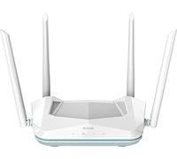 Router D-Link R15 EAGLE PRO AI AX1500, Wi-Fi 6 1500 Mbps, WiFi Mesh Inteligente, Optimizador tráfico, Roaming, Puertos Gigabit, Control Parental desde app, WPA3, Control Voz Alexa/Google