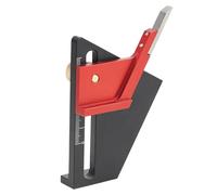 Router Depth Gauge, Saws Height Gauge, 3.39x0.98x3.86 Inches 0-58 mm Anodized Metric Guide, Table Saw Accessories, Precision Ruler Heights Adjuster for Carpenter, Center Marking, Drill Press Use