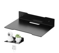 Router estante de pared - Soporte de Metal Soporte de Disposición, Almacenamiento de Accesorios WiFi | AV Tablero Bajo Televisión Cable, Reproductor de DVD, Dispositivos de Juego, TV Media Gabinete