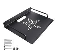Router - Estantería de pared para proyector, router de pared, 26 x 20,5 cm, montado en la pared, para accesorios de TV, como módem/reproductor de DVD, cajas de cables, receptores Hi-Fi, color negro