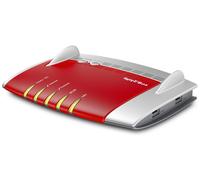 AVM FRITZ!Box Fon WLAN 7490 A/VDSL Router Inalámbrico Wi-Fi 5 Doble Banda Gigabit Ethernet ADSL VDSL Color Rojo Plata