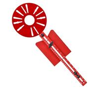 Router Jig, Aluminum Alloy Router Guide, Precise Trim Guide Template, Sturdy & Lightweight, Adjustable Groove Cutter, Ideal for Cabinet Doors and Woodworking Projects