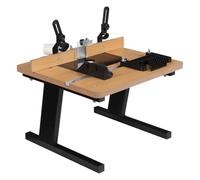 Router Mesa 43 x 40 cm para carpintería Router Mesa Router Negro MDF Router Mesa Banco Top Universal Router Mesa para Taller Uso con Componentes Ingenieros de Precisión