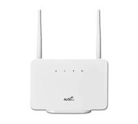Router módem CPE 4G LTE de 300 Mbps con punto de acceso inalámbrico, antena externa y ranura para tarjeta SIM para el hogar y viajes.