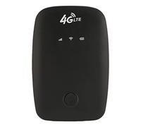 Router Móvil 4G LTE con Ranura para Tarjeta SIM, Batería de 2100mAh Portátil 4G WiFi Router Punto de Acceso para Usuarios de Coches Viajeros de Negocios, Caja WiFi