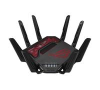 ASUS ROG Rapture GT-BE19000 router inalámbrico Multi-Gigabit Ethernet Tribanda (2.4 GHz / 5 GHz / 6 GHz) Negro, Rojo