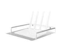 Router Rack Genérico - Router Stand | Router Shelf | Wall Mounted Router Storage Rack With Ventilation Holes Single Layer Router Organizar Metal Router Rack Space Aluminio Black Storage Rack Tray