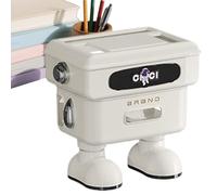 Router Storage Box - Robot WiFi Hider Desk Rack, Cute WiFi Organizer with Legs | Cartoon Router Shelf for Home, Living Room, Bedroom, Study, TV Stand, Workplace, Media Console, Network Closet