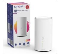 Strong Router 5G Sim Wi-Fi 7 BE7200, Módem 5G Qualcomm Dragonwing, Wi-Fi Sin Fibra hasta 7,2 Gbps, Puerto LAN/WAN de 2,5 Gbps Y Puerto Telefónico RJ11, Conexión NFC One-Tap, Failover WAN