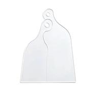 Router Template Acrylic Guide for Cutting Boards - Transparent Reusable Jig Tool for Woodworking | Clear Sturdy Template for Crafting Charcuterie Trays, Decorative Kitchen Projects, Functional