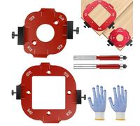 Router Template and Jig - 13x13x5cm Round Corner Radius Templates | Aluminio Alloy Router Jig Fixture - Woodworking Planer R Angle Guide Set | Cabinet DIY Milling Tool Kit