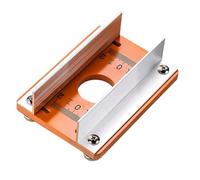 Router Templates, Ergonomic Router Guides, 4.96x3.62 inches Heavy Duty Adjustable Board Arc Slotting Tool Guide for Joiner, Handmade Enthusiasts and Professional Cabinet Makers