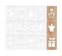 Router Templates for Christmas Crafts - Holiday Carving Stencils for Woodworking | Guide Set with Trees, Stars, Ornaments for Engraving, Wood Art, and Home Workshop Projects 7.99x5.47 in