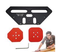 Router Templates, Precision Arc Cutting Guide, Sturdy Aluminio Alloy Stencil Tool, Woodworking Router Jig for Home Carpentry, Furniture Edges, Craftsmen, 11.02x5.71x1.42 pulgadas