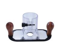 Router Trimmer Base Plate, Transparent Compact Plunge Base, Easy to Install Power Tool Accessory for Beginners, Home, Professionals, Business Users, Craft, 8,66 x 3,94 x 4,33 pulgadas
