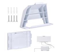 Router Wall Holder, Modem Mounting Storage, Space Saving Bracket, Protective Wireless Sturdy Material Easy to Install 2.91inces for Home, Workplace, White