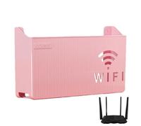 Router Wall Mount Holder - WiFi Storage Rack, Wireless Router Box | ABS Multi Function Cooling Rack with Bottom Ventilation Box for Living Room Office Home Networking Device Organization System