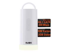 Router Wi-Fi móvil, 4G + router SIM 4G Cat6 hasta 300Mbps, AC1200 WiFi, doble banda 5GHz + módem 2.4GHz LTE, batería 10000mAh, puerto LAN, luz de camping 5 colores, para viaje