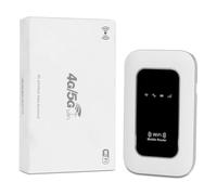 Router WiFi 4G/5G Portátil Ultraligero 12h Autonomía (2100mAh), WiFi para 10 Dispositivos, Compatible con Todos los Operadores, Seguridad WPA2, Ideal para Viajes y Teletrabajo-by1