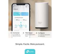 TP-Link Deco BE25-Outdoor(1-Pack)-Sistema WiFi 7 Mesh, BE5000, Doble Banda | Cobertura WiFi para Toda la Casa. Red Unificada. Puertos 2.5G. Control Parental. App Deco.