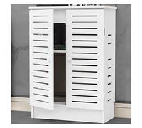 Router WiFi De PVC Armario De Almacenamiento con Estantes Ajustables De Pie Gestor De Cables con Regleta Organizador Oculto para Oficina En Casa(76x28.5x63cm)