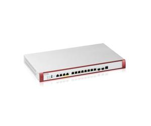 Router ZyXEL USGFLEX700H-EU0102F | 8x Puertos Gigabit + 2x 2.5G + 2x PoE+ 10G + 2x 10G SFP+, 15 Gbps de Rendimiento SPI, VPN IPSec/SSL, Antimalware