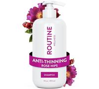 Routine Wellness Champú antiadelgazamiento para el cabello fino - Bloqueador de biotina DHT para mujeres y hombres - Champú seguro de color para pérdida de cabello y crecimiento saludable - Rosa