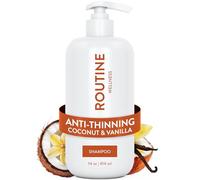 Routine Wellness Champú antiadelgazamiento para el cabello fino - Bloqueador de biotina DHT para mujeres y hombres - Champú seguro de color para pérdida de cabello y crecimiento saludable - 14 onzas