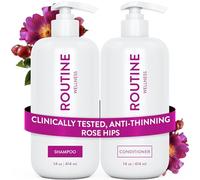 Routine Wellness Juego de champú y acondicionador antiadelgazamiento para el cabello adelgazante, bloqueador de biotina DHT para mujeres y hombres, champú seguro para la pérdida del cabello y un