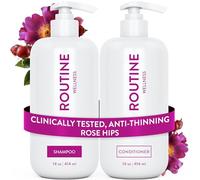 Routine Wellness Juego de champú y acondicionador antiadelgazamiento para el cabello adelgazante, bloqueador de biotina DHT para mujeres y hombres, champú seguro para la pérdida del cabello y un