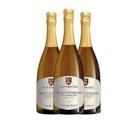 Roux Crémant Chardonnay Extra Brut Bourgogne 75 spumoso blanco (Caja de 3 Botellas de 75 cl)