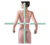 ROUYA Barra Correctora De Postura De Yoga, 80 Cm, For Estiramientos Y Ejercicios De Espalda, Dispositivo Ergonómico For Entrenamiento Corporal, Barra De Pilates For Musculación(Green)