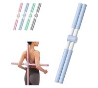 ROUYA Bastones De Yoga, Herramienta De Estiramiento, Corrección Postural, Bastones Correctores De Postura, Espalda Abierta, Gimnasia, Modelado Corporal En Casa Y For Mujeres(Blue)