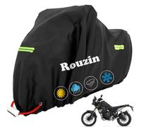 Rouzin Cubierta para moto - Lona protectora para moto exterior 420D Oxford impermeable cubierta para garage de motocicleta XXXL - Cubierta protectora para scooter de moto, 265 x 105 x 133 cm