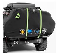 Rouzin Funda para bicicleta para transporte de 2 bicicletas, 210 x 96 x 120 cm, 600D Heavy Duty para portabicicletas trasero, resistente al agua, con tiras reflectantes