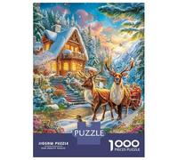 Rovaniemi_ Finlandia Rompecabezas 1000 Piezas para Adultos Niño Puzzle De Papel Ecológico, Puzzle De Juguete para Regalo, 38x26cm/1000pcs