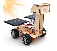 Rover Lunar Solar Madera 3D Kit Stem DIY Exploración Espacial | Juguete educativo con energía solar para descubrir ciencia y creatividad