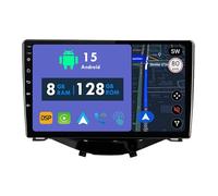 RoverOne Estéreo CarPlay 8G+128G para Peugeot 108 para Citroen C1 para Toyota Aygo B40 2014-2021 con Android Auto Radio GPS Navi Bluetooth RDS WiFi Pantalla Táctil Unidad Principal Reproductor