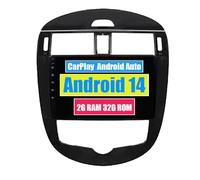 RoverOne Radio estéreo de coche para Nissan Pulsar 2013 2014 2015 2016 2017 2018 con CarPlay Android Auto reproductor multimedia navegación GPS pantalla táctil Bluetooth WiFi