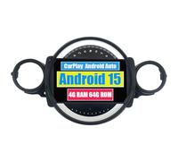RoverOne Unidad principal estéreo CarPlay para BMW Mini Cooper R56 R60 2007-2014 Android Auto pantalla táctil Sat Navi Bluetooth WiFi Radio Player (modelo A)
