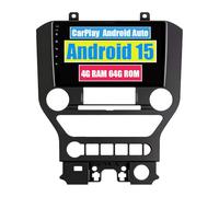 RoverOne Unidad principal estéreo CarPlay para Ford Mustang VI 6 S550 2014-2023 Android Auto pantalla táctil Sat Navi Bluetooth WiFi Radio Player (modelo B)