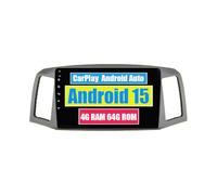 RoverOne Unidad principal estéreo CarPlay para Jeep Grand Cherokee 2004-2007 Android Auto pantalla táctil Sat Navi Bluetooth WiFi Radio Player (modelo B)